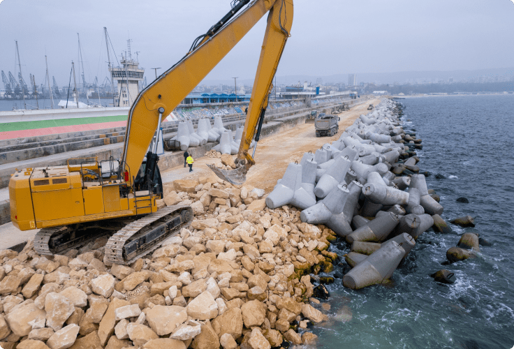 Waterfront Expertise for Shoreline Restoration Excavation