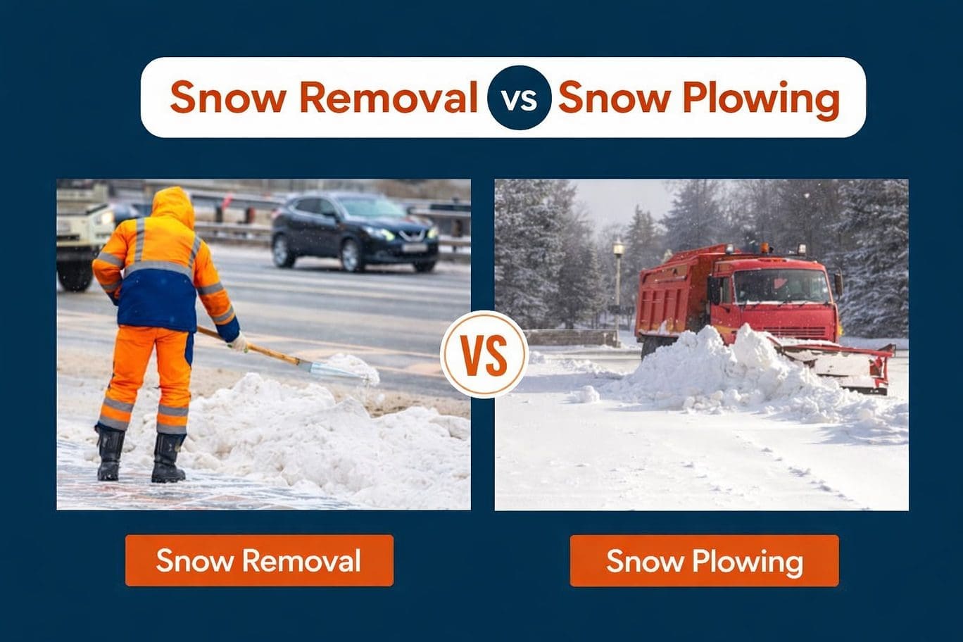 Snow Plowing vs. Snow Removal